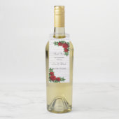 Rode rozen en de pijnboomtanden flessenhanger (Op fles)