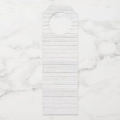 Rode rozen en de pijnboomtanden flessenhanger (Achterkant)