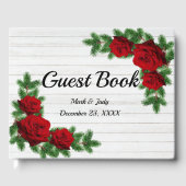 Rode rozen en de pijnboomtanden gastenboek (Voorkant)