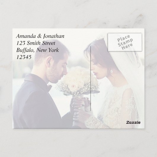 Rode rozen en een ochtendglorie Dank u toevoegen f Briefkaart (Achterkant)