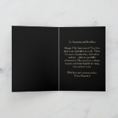 Rode Rozen en Goud Nummer 35ste bruiloft Jubileum Kaart (Binnen)