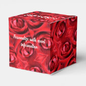 Rode Rozen en Hart Cadeau Doos Bedankdoosjes (Achterkant)