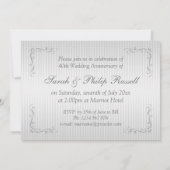 Rode rozen en harten 40ste huwelijksverjaardag kaart (Achterkant)