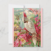 Rode rozen en  katoenkunst kaart (Voorkant)