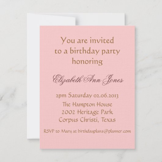 Rode rozen en  katoenkunst kaart (Achterkant)