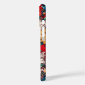 rode rozen en lila bloemmotief Case-Mate iPhone case (Achterkant / Links)