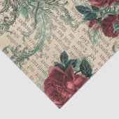  rode rozen en ontkoppeling van vogels tissuepapier (Detail)