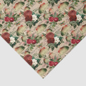  rode rozen en paddenstoelen tissuepapier (Detail)