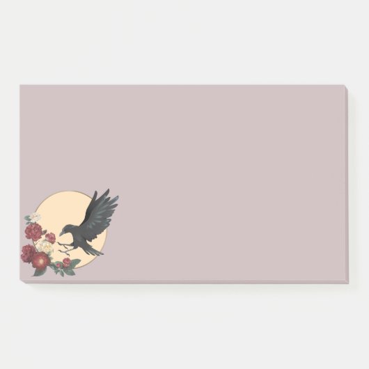 Rode Rozen en Raven Post-it Briefjes Post-it® Notes (Voorkant)