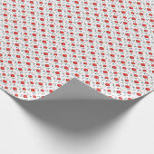 rode rozen en Rozen knoppen cadeaupapier (Hoek)