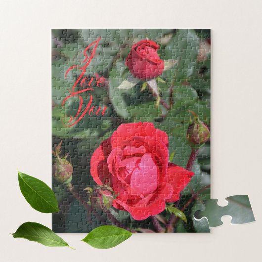 Rode rozen en Rozen knoppen Floral Photographic Legpuzzel