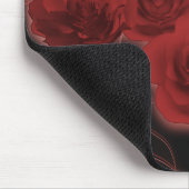 Rode rozen en tribale patronen - Mousepad Muismat (Hoek)
