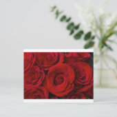 Rode rozen en watervallen briefkaart (Staand voorkant)