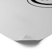 Rode rozen en zwarte Poster (Hoek)