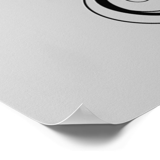 Rode rozen en zwarte Poster (Hoek)