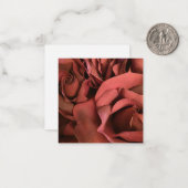 rode rozen Flat Note Card Notitiekaartje (Voorkant / Achterkant in situ)