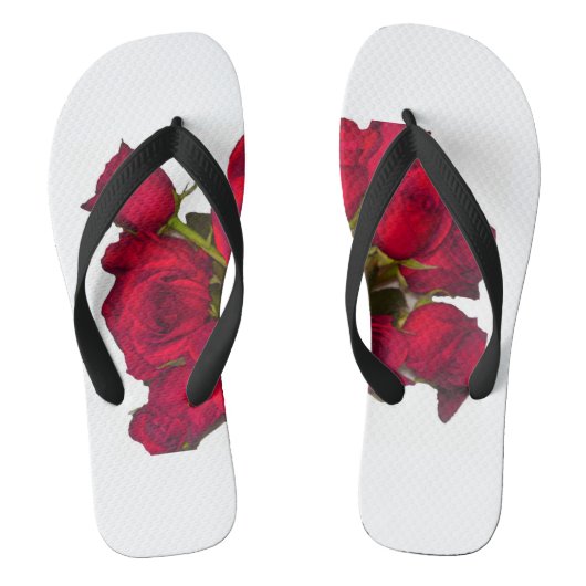 Rode rozen flip Flop (Voetbed)