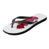 Rode rozen flip Flop (Schuin)