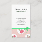 Rode rozen, Floral Pattern, Floristry, bloemenwink Visitekaartje (Voorkant)