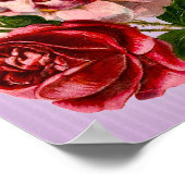 Rode rozen  Floral Poster (Hoek)