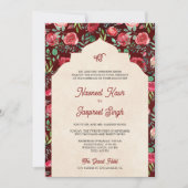 rode rozen foto Anand Karaj sikh bruiloft Kaart (Voorkant)