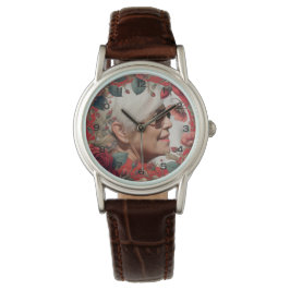 Rode Rozen FOTO Herinnering Geschenk Sentimenteel Horloge