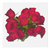 Rode rozen foto kubus (Voorkant)