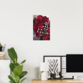Rode Rozen Foto Poster (Thuiskantoor)