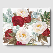 Rode rozen foto sympathie begrafenis Waterverf Gastenboek (Achterkant)