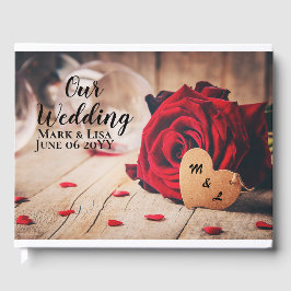 Rode rozen gastenboek