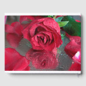 Rode rozen gastenboek (Achterkant)