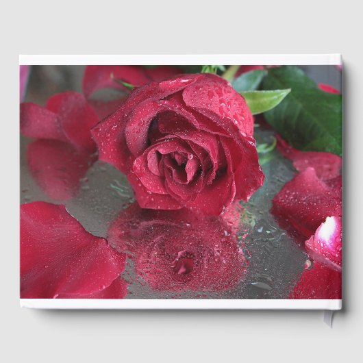 Rode rozen gastenboek (Achterkant)