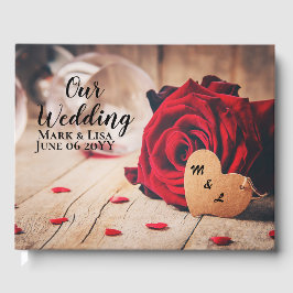 Rode rozen gastenboek