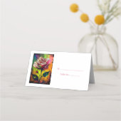 Rode Rozen Gasttafel Nummer Plaats Kaart Plaatskaartje (Voorkant)