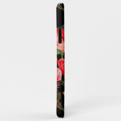 RODE ROZEN, GELE VLINDERS Zwart Bloemen Case-Mate iPhone Case (Achterkant/rechts)