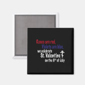 Rode Rozen Gelukkig Valentijnskleding Magneet (Voorkant / Achterkant)