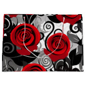  Rode Rozen Gift Bag Groot Cadeauzakje (Voorkant)