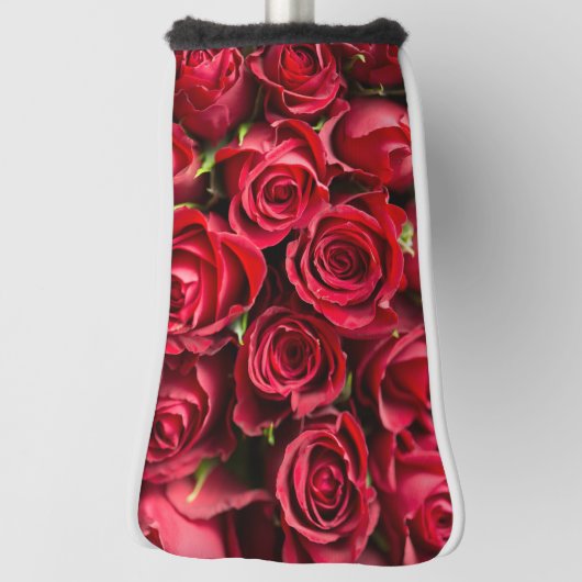 Rode rozen golfheadcover (Draai 90)
