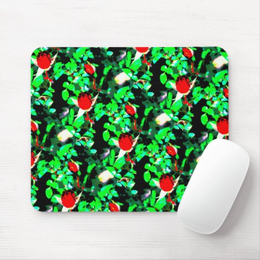 rode rozen groene Thunder_Cove Muismat (Met muis)