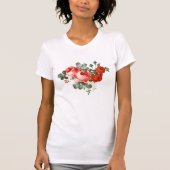  rode rozen Hand getrokken stijl T-shirt (Voorkant)