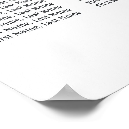 Rode rozen, harten Wedding 8 Tables Zitkast Poster (Hoek)