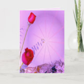 Rode Rozen - het Denken aan u Kaart (Voorkant)