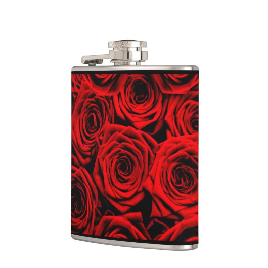 Rode rozen heupfles (Links)