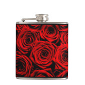 Rode rozen heupfles (Voorkant)