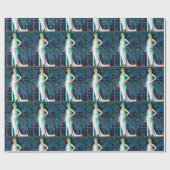 RODE ROZEN IN DE NACHT ART DECO BEAUTY MODE CADEAUPAPIER (Vlak)