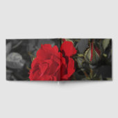 rode rozen in het zwarte Weddenschap, feestelijk Gastenboek (Volledig)