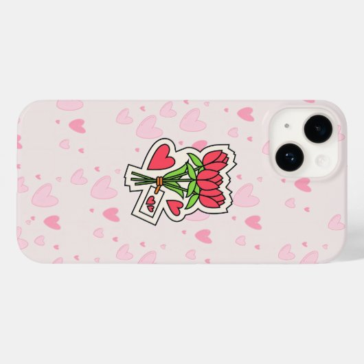 RODE ROZEN IN JE TELEFOONHOES Case-Mate iPhone CASE (Achterkant (horizontaal))