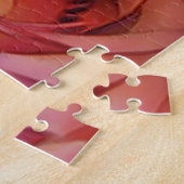 Rode rozen in ontappend zonlicht legpuzzel (Zijkant)