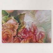 Rode rozen in ontappend zonlicht legpuzzel (Horizontaal)