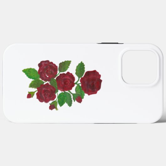 rode rozen iPhone / iPad case (Achterkant (horizontaal))